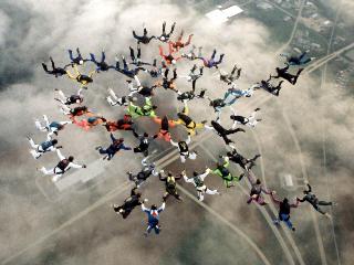 49 skydivers